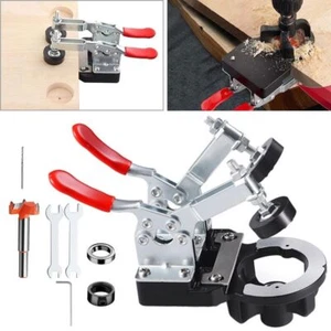 35 mm Woodworking Jig Door Hinge Hole Opener Guide Locator Wood Punch Drilling - Picture 1 of 16