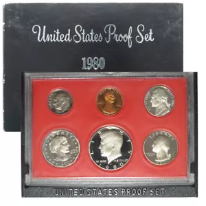 1980-S U.S. Clad Proof Set - Picture 1 of 2