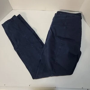 LOFT Outlet Skinny Ankle Petite Pants Womens Size 0 Blue Chino Cotton Taper - Picture 1 of 7