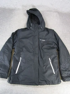 Columbia Jacket Womens Xl Black White Insulated Omni Tech - Picture 1 of 8