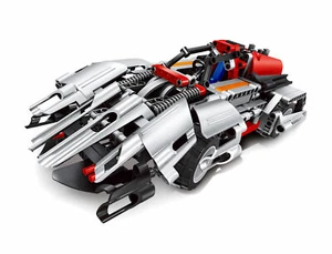 2 in 1 Robot Race Car Construction Game Toy Gift Model Building Set Kids Boy - Picture 1 of 12