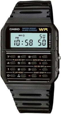 Casio Databank Watch One Size Black Rubber Strap ca-53w-1z - Image 1 of 2