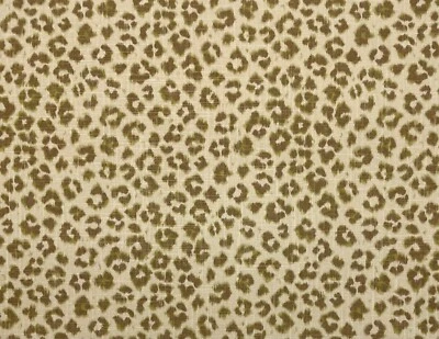 TREND JACLYN SMITH 02100 AGUACATE LEOPARDO PUNTO MULTIUSO TELA DE LINO POR YARDA 54"W Foto 1 de 4
