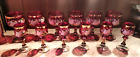 Verres à vin peints à la main, 12 pièces, Lemberg #6 h=13 cm, #6 h=11 cm 1970-80
