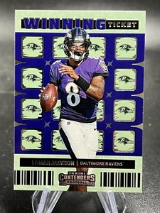Boleto ganador Panini Contenders 2022 #3 Lamar Jackson - Baltimore Ravens - Imagen 1 de 1
