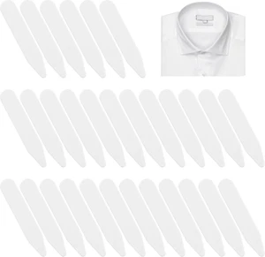30 PCS Dress Shirt Collar Stays, 2.2" Plastic Collar Stays for Men'S Shirts Coll - Picture 1 of 12