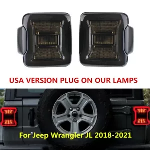 Luces traseras de humo LED intermitente de freno 2 piezas para Jeep Wrangler JL 2018-2024 - Imagen 1 de 11