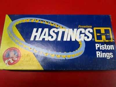 NOS Hastings Chrome piston ring set 2C6155 STD Ford Courier Mazda MA 82-84 2.0L - Image 1 of 4
