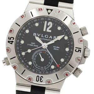 Reloj automático para hombre BVLGARI Diagono Scuba SD38SGMT GMT fecha esfera negra_868657 - Imagen 1 de 8