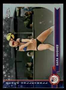2024 Topps Chrome US OLYMPIC SARA HUGHES REFRACTOR #154 - Picture 1 of 2