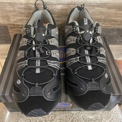 Zapatos deportivos Dr Comfort DRC Performance 7610 negros grises con cordones para hombre 13 W Foto 1 de 4