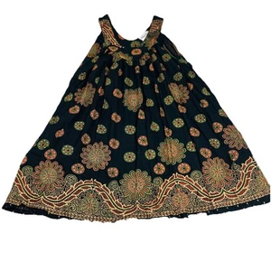 Vintage Belma Regenschirm Kleid bunt Blumen Taschen kurz Strand Coverup 1 Größe - Bild 1 von 8