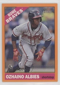 Topps Heritage 2015 edición ligas menores borde naranja/25 Ozzie Albies Ozhaino - Imagen 1 de 3