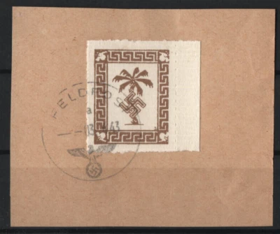 ✔️ GERMANY 3. Reich WWII FIELDPOST TUNIS 1943 Afrikakorps Rommel NG REPRODUCTION - Image 1 of 4