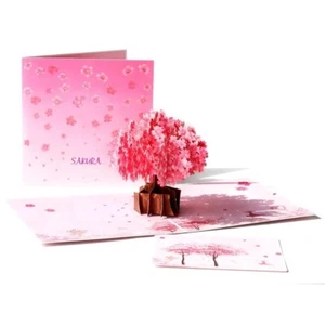 3d Pop Up Cherry Blossom Tree Card - Picture 1 of 4