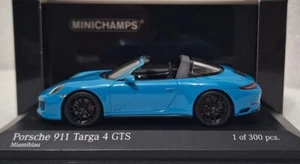 Porsche 911 (991.II) Targa 4 GTS 2016 Miami Blue 1:43 Minichamps 410067342 (6) - Picture 1 of 19