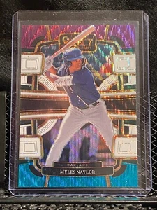 Myles Naylor - 2024 Select - Concourse Level - Tri-Color Prizm #41 - Athletics - Picture 1 of 2