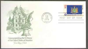 US. 1643. 13c. Flag of New York, American Bicentennial. Artmaster FDC. 1976 - Picture 1 of 1