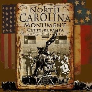 North Carolina State Monument Gettysburg American Civil War 8 X 12 aluminum sign - Picture 1 of 1