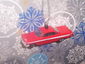 1961 '61 CHEVY IMPALA SS CHRISTMAS ORNAMENT ADORNO RED - Picture 1 of 1