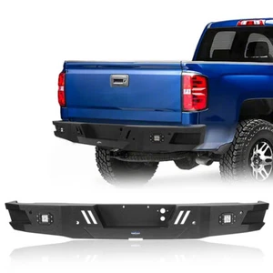 Offroad Steel HR Rear Bumper w/ LED Light fit 2007-2018 Chevy Silverado 1500 - Picture 1 of 12