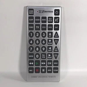 "Botones grandes de control remoto universal de televisión JUMBO Emerson probado funciona 11""" - Imagen 1 de 4