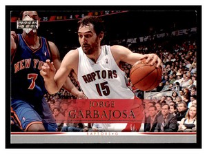 2007 Upper Deck #111 JORGE GARBAJOSA Toronto Raptors ~B8DD