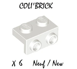 Lego 99781 - 6x Support / Bracket 1x2 1x2 - Blanc / White - New Neuf - Imagen 1 de 1