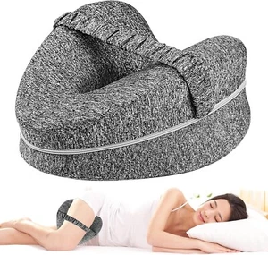 Premium Leg Pillow Foam Memory Leg and Knee Pain Relief Pillow for Side Sleeping - Picture 1 of 6