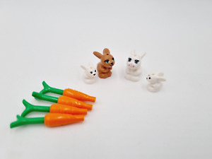 Lego Hase Hasenfamilie mit Mören 4 StK City Friends Tiere Kaninchen Ostern