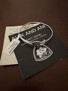 NEW Alex & Ani - Steady Vessel Slider Bangle Bracelet NWT - Picture 1 of 2