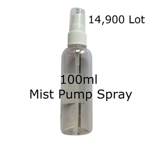 Stock 100ml PET Plastic Bottle wih mist pump spray fr 39p 15K - Picture 1 of 5