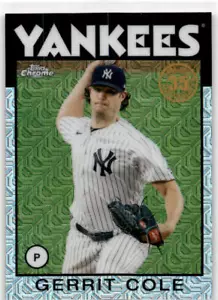 2021 Topps Baseball 1986 Chrome Silver Pack Promotion Gerrit Cole #86BC-5 - Picture 1 of 2