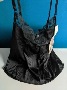 NWT NOS Vintage Maidenform SWEET NOTHINGS Camisole Black 34 RARE HTF VTG Retro - Picture 1 of 8