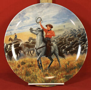 "OKLAHOMA" 1985 Knowles "Oklahoma" Collector Plate 4th Issue in The Series