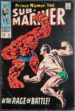 Prince Namor The Sub Mariner #8 Namor vs The Thing Marvel Comics 1968