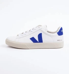 mens VEJA CampoTrainers White/Blue Size Uk 7.5 Eu 42 RRP:£140 #1024 - Picture 1 of 8