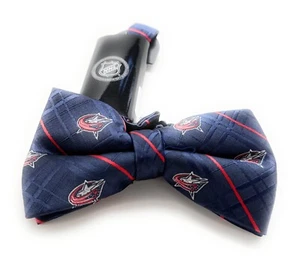 Men's Columbus Blue Jackets Oxford Bow Tie NHL Authentic Merchandise Design - Picture 1 of 1