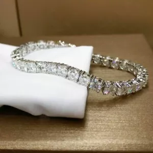 5 KT WEISSES DIAMANT TENNISARMBAND 7,5 ZOLL ECHT 14K WEISS VERGOLDET LABOR ERSTELLT - Bild 1 von 6