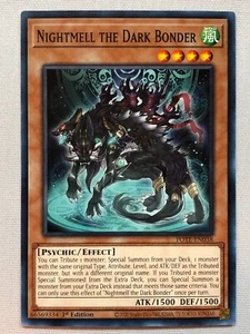 Yugioh Power of the Elements Nightmell the Dark Bonder POTE-EN038 casi nuevo/m - Imagen 1 de 1