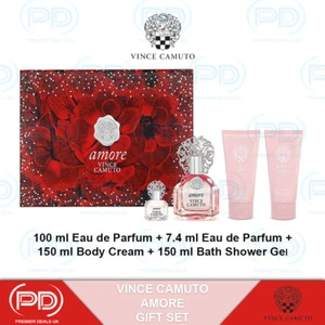 Vince Camuto Amore EDP 100ml + 7,4 ml + 150 ml Körpercreme & Duschgel Geschenkset - Bild 1 von 1