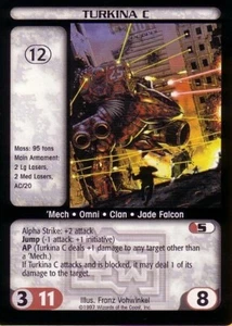 Turkina C - Mechwarrior - Battletech CCG - Picture 1 of 1