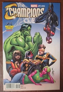 Champions #1 J Scott Campbell Midtown Variant NM 1st Print Marvel 2016 Key - Picture 1 of 10
