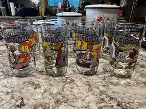8 Vintage 1991 Hardee’s Flintstones Glasses First 30 Years 1963/1964 - Picture 1 of 17