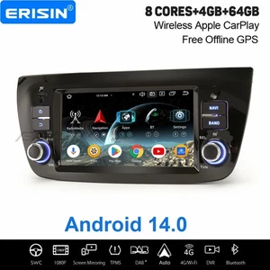 8 Core Android 14 Autoradio GPS CarPlay 64GB WiFi DAB+ USB Fiat Doblo Opel Combo - Bild 1 von 20