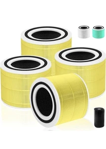Confezione 4 Filtro Ricambio Purificatore Aria 240 HEAP Grado 3n1 True HEPA 14 Carbonio - Foto 1 di 5