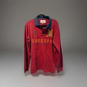 Polo da neve rugby Hackett London manica lunga taglia LG Essential British Kit - Foto 1 di 11