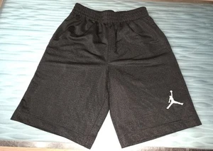 Nike Air Jordan Boys Black Mesh Athletic Basketball Shorts Logo Size Medium - Picture 1 of 4