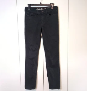 Eddie Bauer Slightly Curvy Slim Straight Black Womens 6 Black Jeans - Picture 1 of 6
