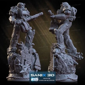 FIGURINE DE 40 CM DE HAUT du monde de fallout figurine fan art - Imagen 1 de 1
